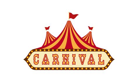 Carnival Circus Sign Fun Amusement Logo Graphic By Deemka Studio