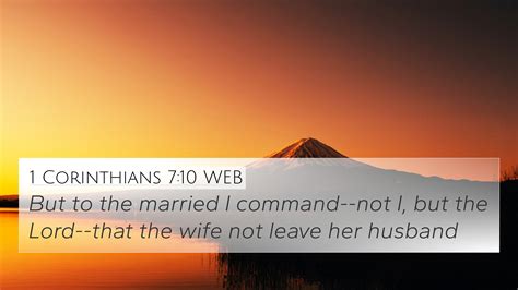1 Corinthians 710 Web 4k Wallpaper But To The Married I Command Not I But The