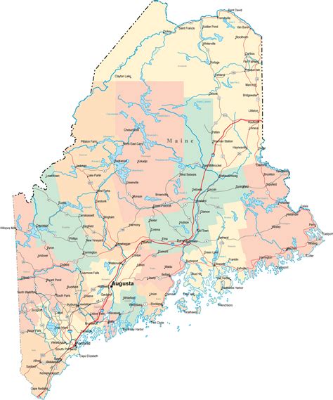 Map Of Maine And New Hampshire Archives