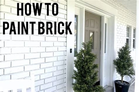 17 How To Paint Brick Exterior Ideas Dhomish