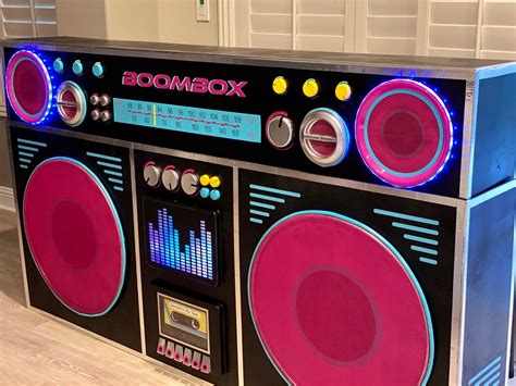 80s Boombox Dj Booth Tutorial In 2021 80s Party Decorations 80 S