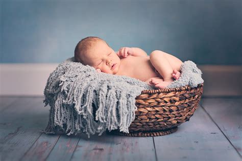 Newborn Photography Baby Boy Blue Basket Photographer Louisville Ky