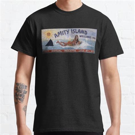 Welcome To Amity Island T Shirt By Myronmhouse Redbubble