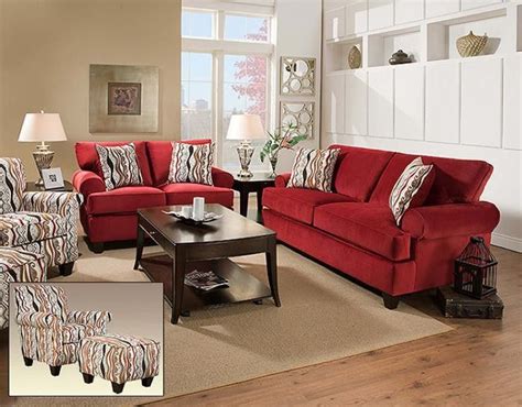Red Sofa And Loveseat Home Interior Design Ideas Red Furniture