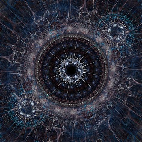 2048x1536 Resolution Blue And White Mandala Artwork Cameron Gray