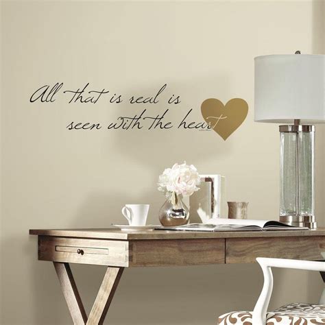 5 In X 115 In Heart Quote 10 Piece Peel And Stick Wall Decal
