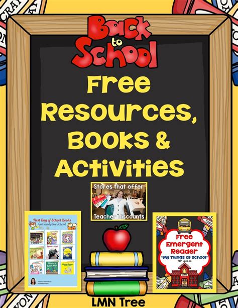 Lmn Tree Back To School Free Resources Books Activities And Freebies