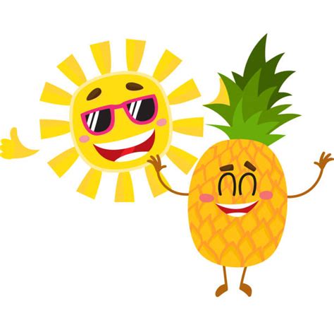 Best Pineapple With Sunglasses Illustrations Royalty Free Vector