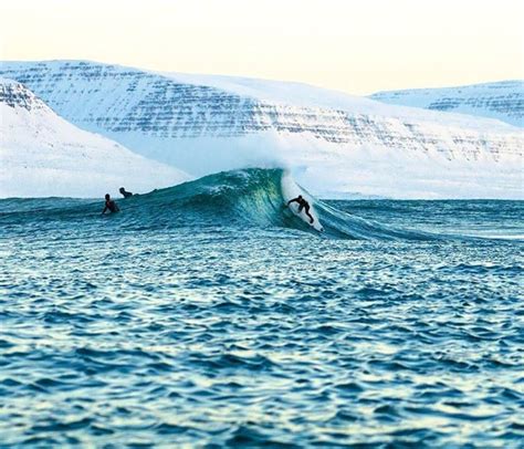 Surfing On Icy Waters Under An Arctic Sky Chris Burkard Photography