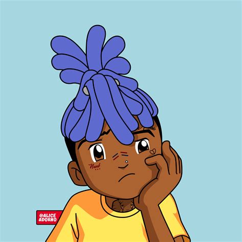 Xxxtentacion Aliceadorno Cartoon Rapper Illustration Digitalart Art