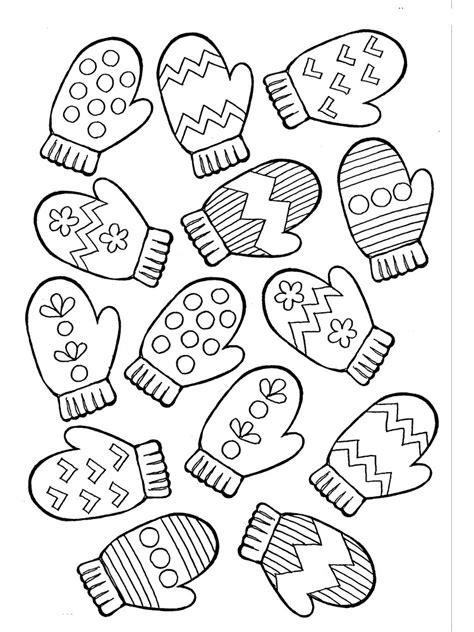 Months of the year hedgie coloring pages: Mittens coloring pages. Free Printable Mittens coloring pages.