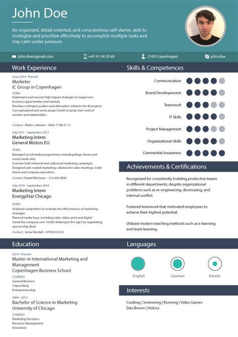 Searching for a job isn't an easy task, but if you have the best resume template, you will accomplish all your goals.this cv sample word is available for free download.you can customize it in a way it best suits your personality, the only thing you have to do is open the file in word and. Novoresume template | Clean resume template