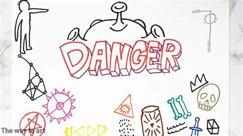 Danger Doodlehappy Easy Doodle Art Satisfying Daily Art Therapy 4