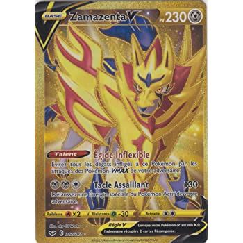 Bei dieser pokemon karte handelt es sich um eine karte aus dem boosterset schwert und schild. Carte Pokémon EB01 : Zacian V 220 PV 211/202 - Secrète ...
