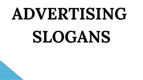 Advertising Slogan And Tagline 2024