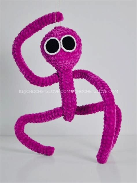 Pdf Pattern Crochet Stuffed Dolls Toys Purple Roblox Etsy