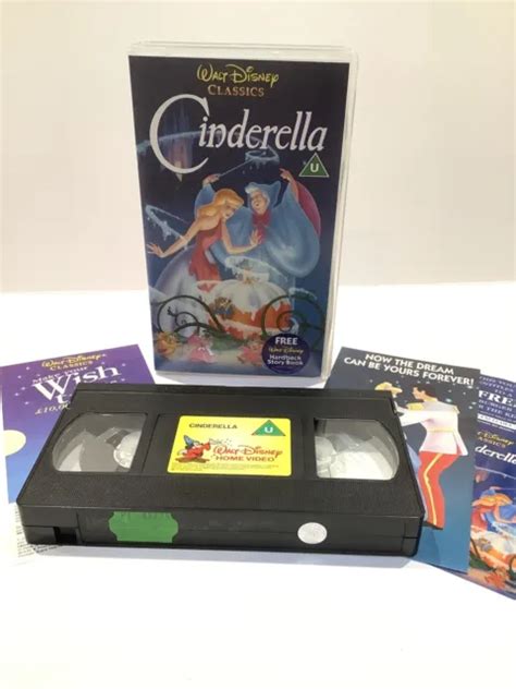 Walt Disney Classics Vintage Vhs Video Tape Cassette Cinderella Vhs
