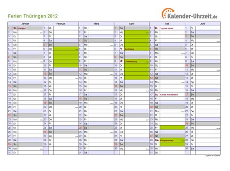Du benötigst nur einen drucker und papier. Ferien Thüringen 2012 - Ferienkalender zum Ausdrucken