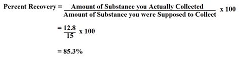 How To Calculate Percent Recovery