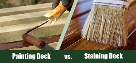 Staining Vs Painting Your Deck Which Is Better House Grail