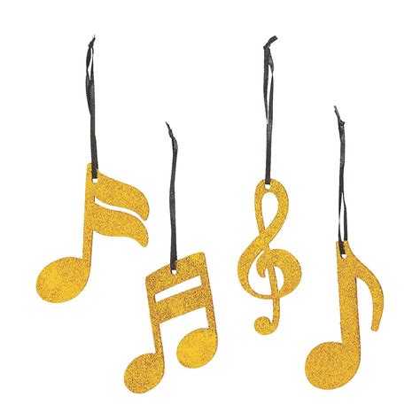 Musical Note Ornaments Home Decor 12 Pieces