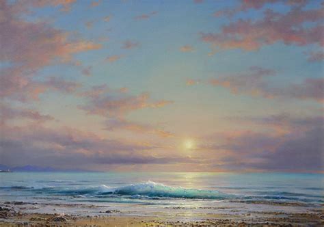 Seagull And Sun George Dmitriev Painting Sea Sandy Shore Seagulls