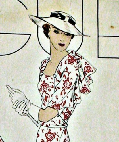 1930s Vintage Vogue Sewing Pattern B34 Dress 1953 By Vogue 298 The