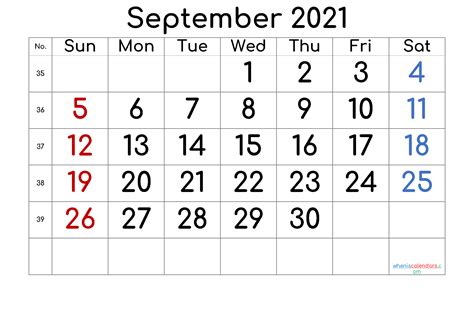 Week 40 2021 Calendar Printables Free Templates