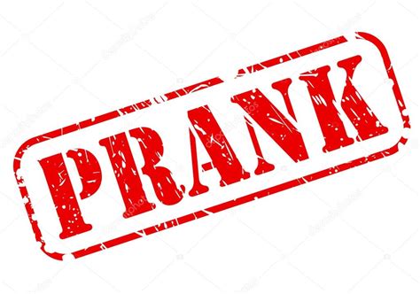 Prank Red Stamp Text Stock Vector By ©pockygallery 48506501
