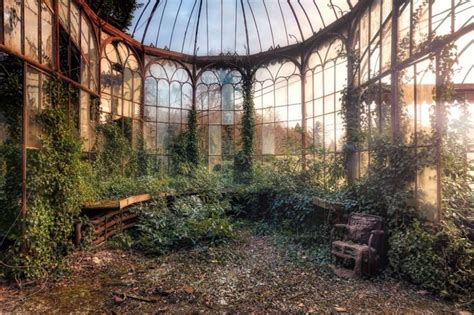 Overgrown Abandoned Greenhouse Photo By Andy Schwetz 2048x1365