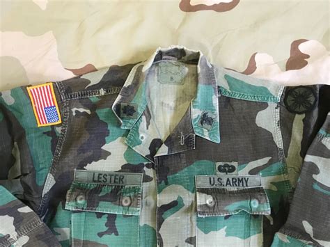 Us Army Officer Camo Bdu Shirt Lt Colonel Named 13th Sustainment Jump