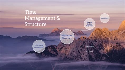 Time Management And Structure By Steph Fox On Prezi Next