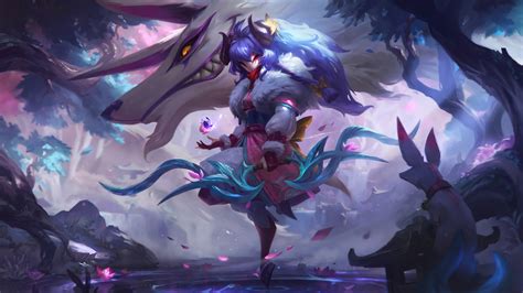 Riot games and league of legends are trademarks, service marks and/or registered trademarks throughout the world. Spirit Blossom Kindred Wallpaper LOL - LVGAMES.NET Wallpaper