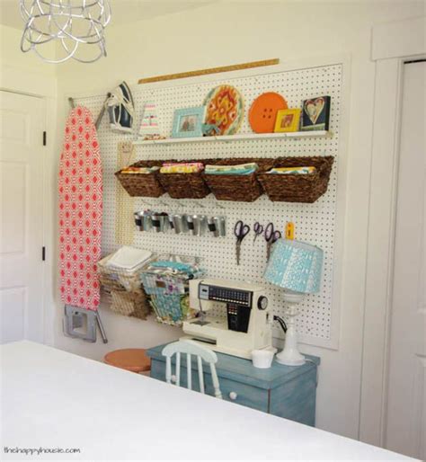 How To Install A Diy Giant Pegboard Wall Craft Room Makeover