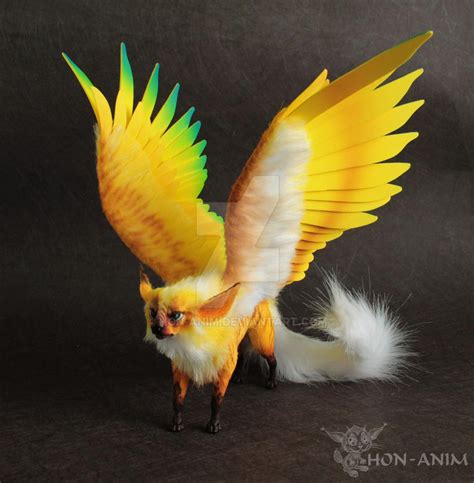 Fantasy Winged Cat By Hon Anim On Deviantart