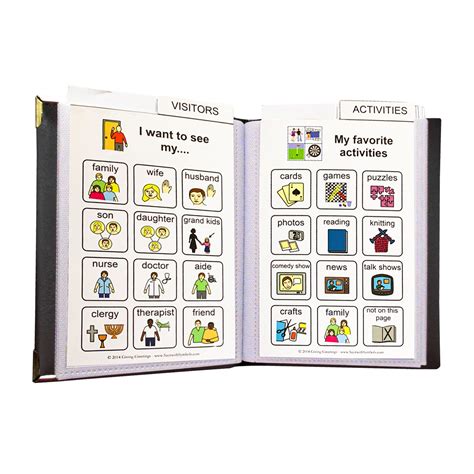 Compact Adult Picture Communication Book Say It With Symbols