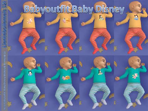 Mod The Sims New Babyoutfit 216 Baby Disney Mickey And Winnie And Co