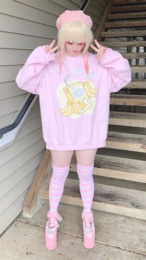 Kawaii Clothing Pastel Kawaii Anime Sweatshirt Kawaii Etsy In 2021 Kawaii Fashion Outfits