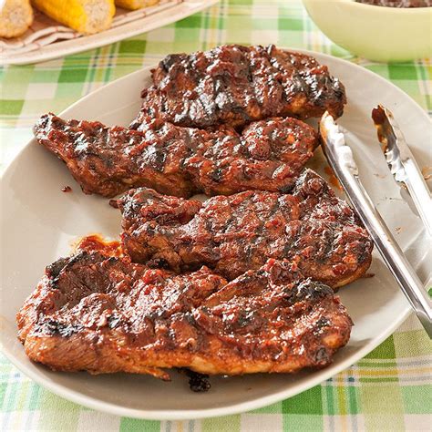 I bought two pork steaks and used one in a curry. St. Louis BBQ Pork Steaks Recipe - Cook's Country from ...