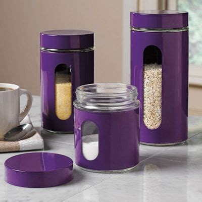 All products from purple kitchen canisters category are shipped worldwide with no additional fees. Purple Canister Set | Purple kitchen, Purple kitchen ...