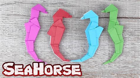 Origami Seahorse Instructions How To Make An Easy Seahorse Paper