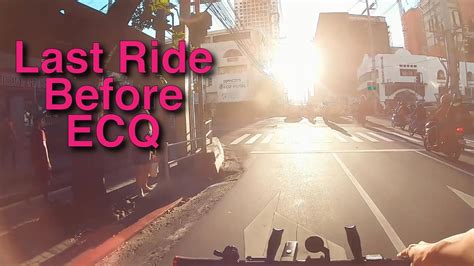 Last Bike Commute Before Metro Manila Ecq Youtube