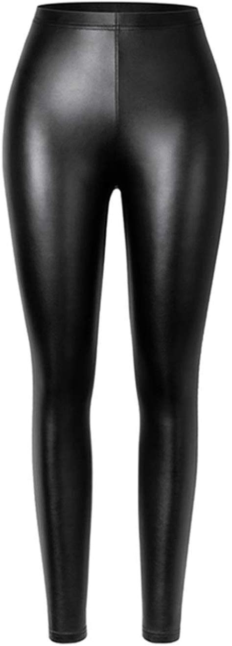 Women Faux Leather Leggings Waterproof Sexy Black Pu Leather Legging