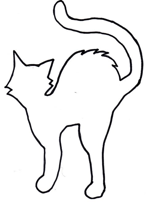 Free Cat Template Printable To Color