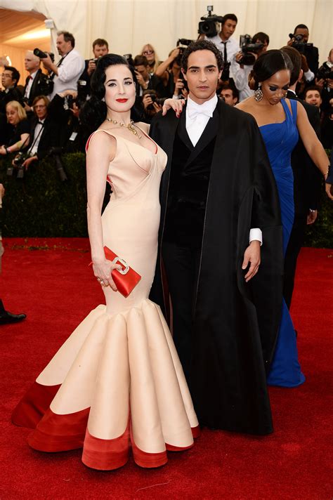 Dita Von Teese And Zac Posen At The 2014 Met Gala Who Wore What See