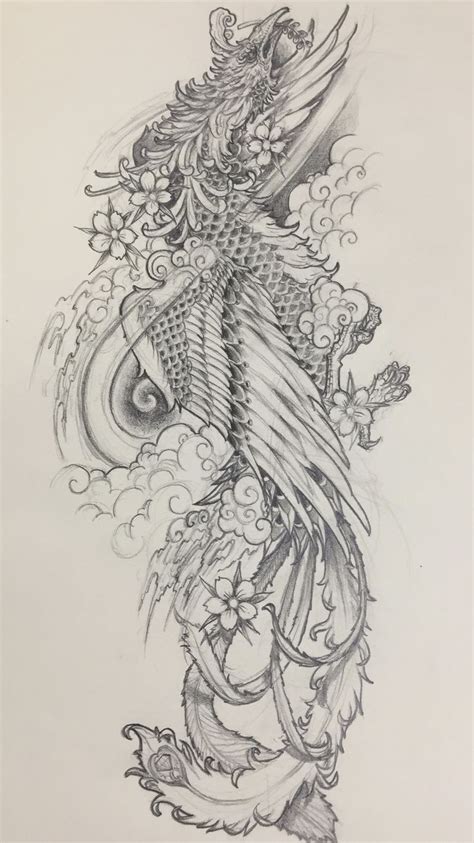 Japanese Phoenix Tattoo Design From Kingston Chan K Visit