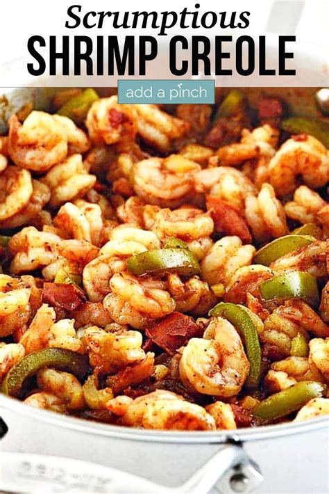This stew is great with no flour; Shrimp Creole Recipe - Add a Pinch in 2020 | Creole shrimp ...