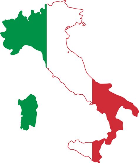 Blank version available at image:marsala, italy blank map.png. 2000px-Italy_looking_like_the_flag.svg.png (2000×2358) | Imparare l'italiano, Mappa dell'italia ...