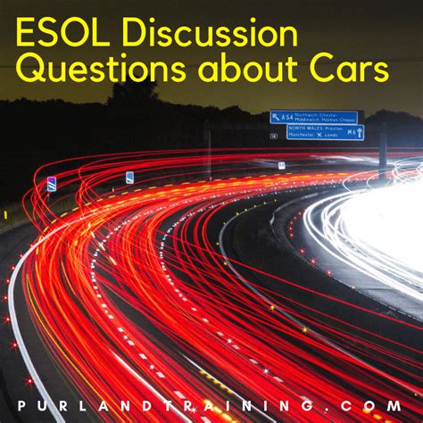 Esol Discussion Questions About Cars