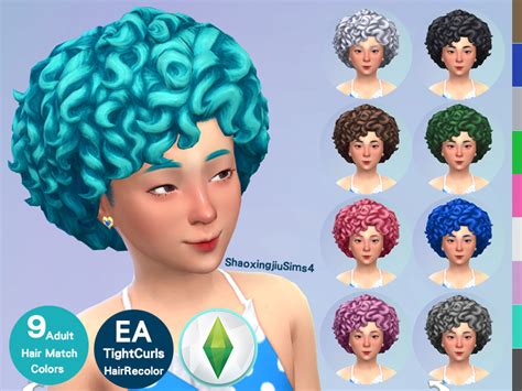 The Sims Resource Kid Ef03tightcurls Hair Recolor